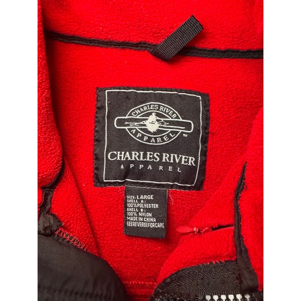 Cornell Fleece Jacket Red Black Full Zip Ivy League Men’s Large - Picture 4 of 6